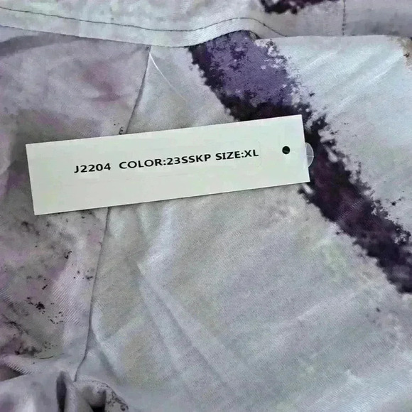 3 Potato Open Cardigan - Colors: Lavenders, Greens, Browns - Size: XL - Picture 6 of 7